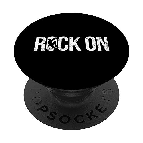Rock Climber Graphic Gift Rock On Pun PopSockets Grip and Stand for Phones and Tablets