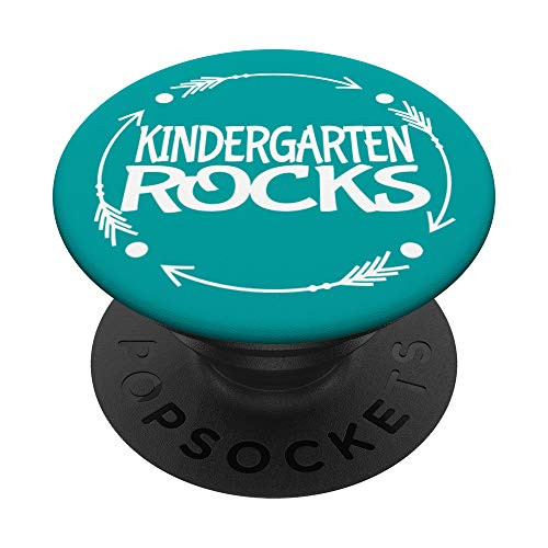 Kindergarten Rocks Teacher Gift Teacher Appreciation Gift PopSockets Grip and Stand for Phones and Tablets