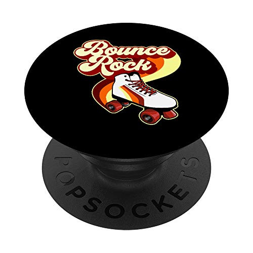 Roller Disco Bounce Rock Roller Skate Vintage 70s 80s PopSockets PopGrip Swappable Grip for Phones  and  Tablets