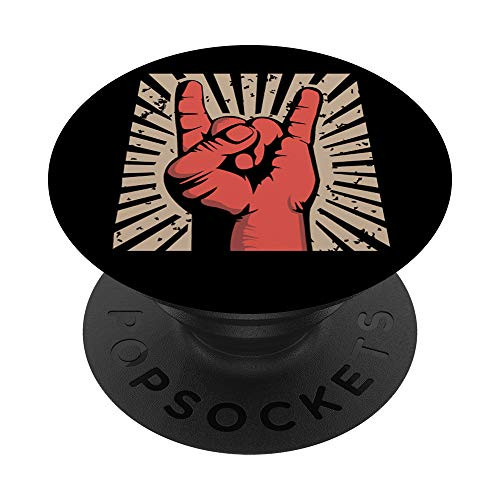 Vintage Rock Concert Band Poster 70s 80s Retro Music Gift PopSockets PopGrip Swappable Grip for Phones  and  Tablets