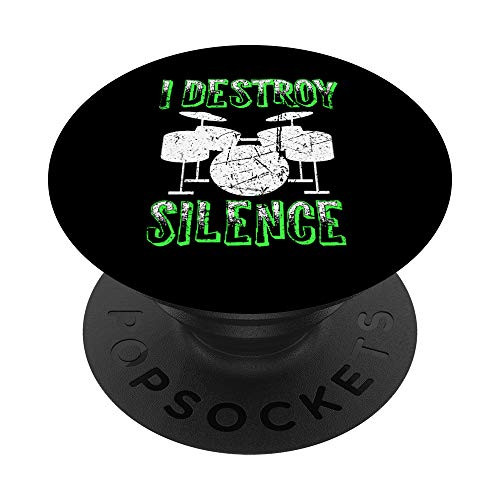 Cool Drummer Gift _ Vintage Retro Rock Drummer Drum Player PopSockets PopGrip Swappable Grip for Phones  and  Tablets Cool Drummer Gift _ Vintage Retro Rock Drummer Drum Player PopSockets PopGrip Swappable Grip for Phones  and  Tablets
