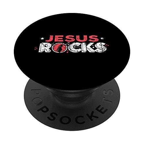 Guitar Players Band Lovers Gift Jesus Rocks Christian Music PopSockets Grip and Stand for Phones and Tablets Guitar Players Band Lovers Gift Jesus Rocks Christian Music PopSockets Grip and Stand for Phones and Tablets