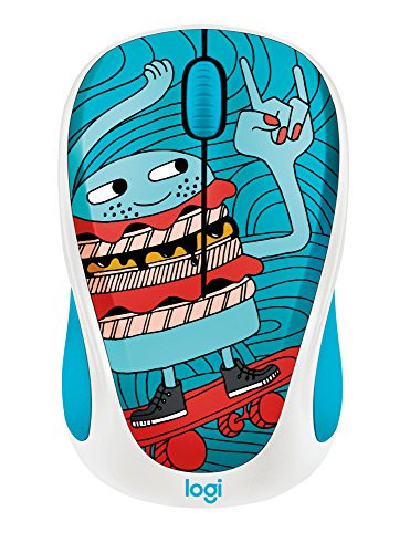 Logitech Doodle Collection M238 Mouse _ Optical _ Wireless _ 3 Button s  _ Skateburger