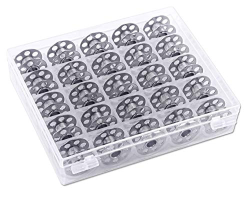 CKPSMS Brand _ Bobbin Box plus 25 BERNINA BOBBINS FIT for Bernina Activa_ Aurora_ VIRTUOSA 830_930_1230 0115367000 25PCS with Plastic Box CKPSMS Brand _ Bobbin Box plus 25 BERNINA BOBBINS FIT for Bernina Activa_ Aurora_ VIRTUOSA 830_930_1230 0115367000 25PCS with Plastic Box