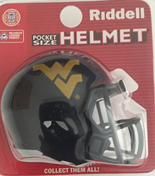 Riddell NCAA West Virginia Mountaineers Helmet Pocket ProHelmet Pocket Pro Speed Style_ Team Colors_ One Size Riddell NCAA West Virginia Mountaineers Helmet Pocket ProHelmet Pocket Pro Speed Style_ Team Colors_ One Size