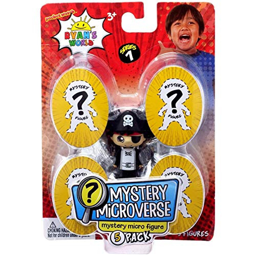 Ryans World Mystery Microverse Series 1 _ Pirate and Mystery Micro Figure 5_Pack
