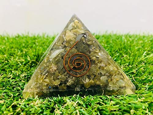 ZAICUS Labradorite Orgone Pyramid Energy Generator Gemstone for Good Luck Chakras Balancing and Reiki Healing EMF Protection for Home Decor Size 2_5_3 I ZAICUS Labradorite Orgone Pyramid Energy Generator Gemstone for Good Luck Chakras Balancing and Reiki Healing EMF Protection for Home Decor Size 2_5_3 I