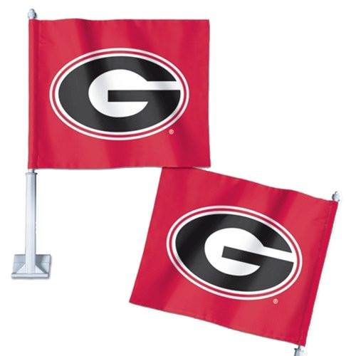 WinCraft NCAA University of Georgia Car Flag_ 11_75 inch  x 14 inch