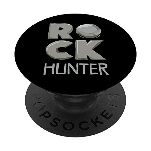 Cool Rock Hunter Collecting Gift Mineral Geologist Men Women PopSockets PopGrip Swappable Grip for Phones  and  Tablets