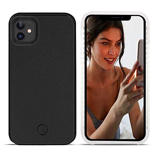 Avkkey iPhone 12 Led Case iPhone 12 Pro Selfie Light iPhone Case Great for a Bright Selfie and Facetime Illuminated Light Up Case Cover for iPhone 12
