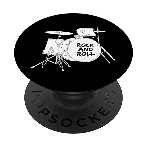 Rock And Roll Bass Drums Cool Rock Fan PopSockets Grip and Stand for Phones and Tablets