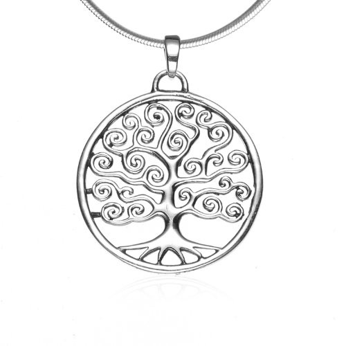 Chuvora 925 Sterling Silver Filigree Tree of Life Round Swirl Pendant Necklace_ 18 inches _ Nickel Free Chuvora 925 Sterling Silver Filigree Tree of Life Round Swirl Pendant Necklace_ 18 inches _ Nickel Free