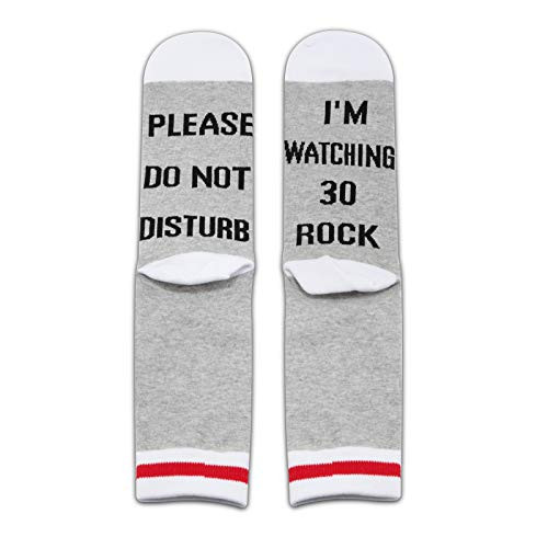 TSOTMO 2 Pairs Please Do Not Disturb IM Watching 30 Rock Socks  30 Rock