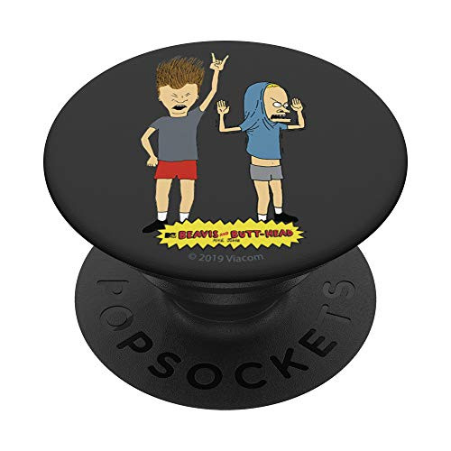 Beavis And Butt_Head Rock Out Friends PopSockets PopGrip Swappable Grip for Phones  and  Tablets