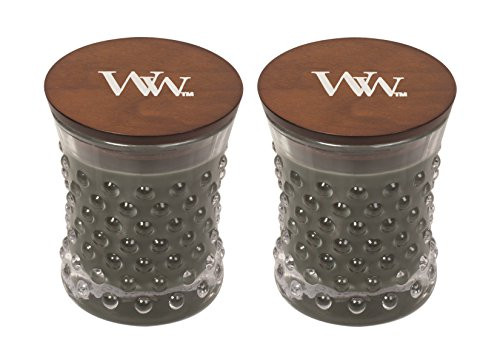 WoodWick Vintage Hobnail Candle Set - Evening Bonfire