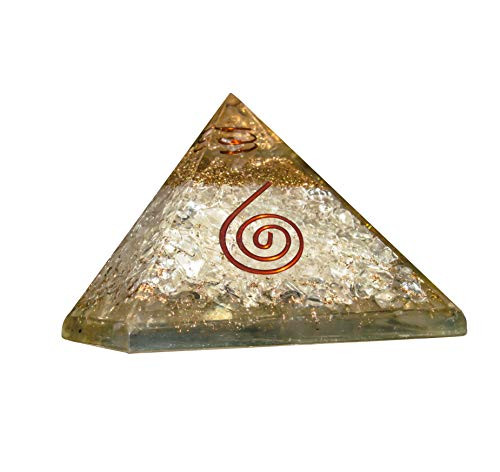 ZAICUS Clear Quartz Orgone Crystal Pyramid Energy Generator Gemstone Aura Cleansing and Reiki Healing Good Luck for Home Decor Size 3_3_5 Inch Approx ZAICUS Clear Quartz Orgone Crystal Pyramid Energy Generator Gemstone Aura Cleansing and Reiki Healing Good Luck for Home Decor Size 3_3_5 Inch Approx