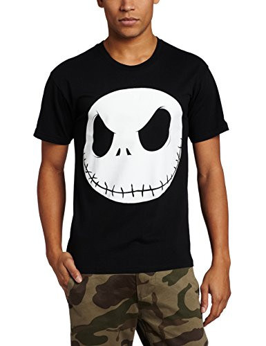 Disney Nightmare Before Christmas Mens Fat Head T_Shirt_ Black_ Large