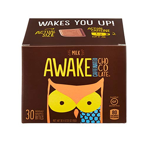AWAKE Caffeinated Chocolate Energy Bites_ Milk Chocolate_ 30Count