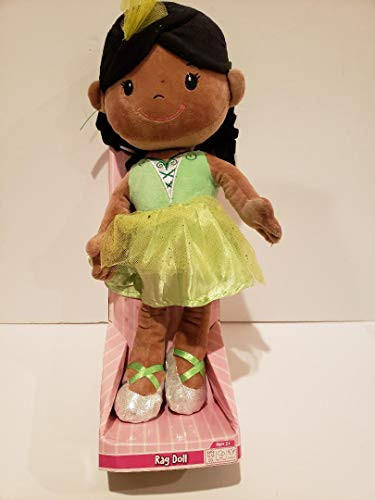 Play Right Plush Soft Ballerina African Doll and Little Girl African Rag Doll