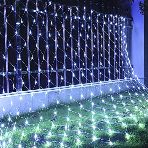 IFELISS LED Net Lights Outdoor Mesh Lights_ 8 Modes 200 LED 9_8ft x 6_6ft Net Lights LED_ Christmas Net Lights for Bedroom_ Bushes_ Christmas_ Wedding