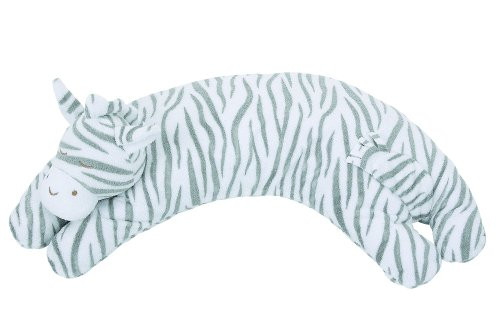 Angel Dear Curved Pillow_ Grey Zebra Stripe