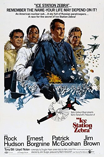 Posterazzi Ice Station Zebra Us Left Ernest Borgnine Jim Brown Rock Hudson Patrick Mcgoohan 1968 Movie Masterprint Poster Print_  11 x 17