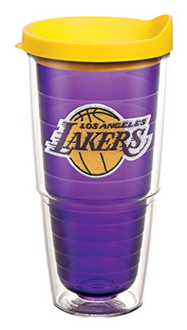 Tervis 1059820 NBA Los Angeles Lakers Primary Logo Tumbler with Emblem and Yellow Lid 24oz, Amethyst Tervis 1059820 NBA Los Angeles Lakers Primary Logo Tumbler with Emblem and Yellow Lid 24oz, Amethyst