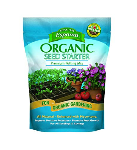Espoma Seed Starter Potting Mix_ Natural  and  Organic Premium Potting Mix for Seedlings and Cuttings_ 8 qt