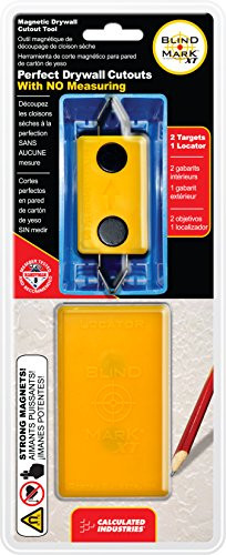 Calculated Industries 8106 Blind Mark Drywall Electrical Box Locator Tool _ 2_Target Kit for Smaller Sheetrock Jobs