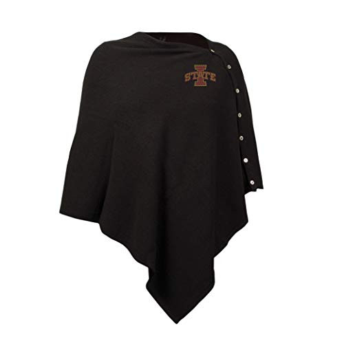 NCAA Iowa State Cyclones Black Out Button Poncho