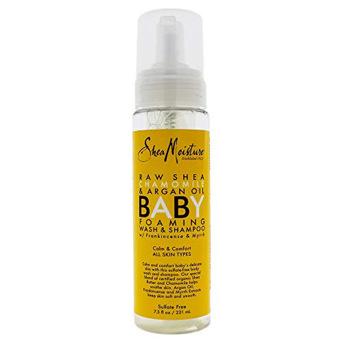 Shea Moisture Raw Shea, Chamomile & Argan Oil Baby Foaming Wash, 7.5 Ounce