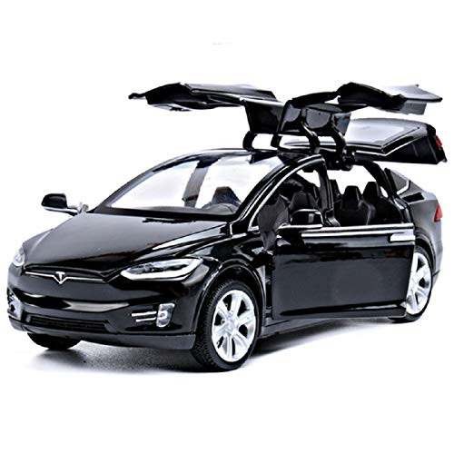 Toy Cars Pull Back Car Alloy Vehicles with Lights and Music Toys for Kids Gift Model X 132 Scale  Black