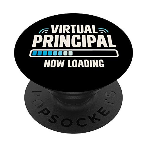 Remote Back to School  Virtual Principal Now Loading PopSockets Grip and Stand for Phones and Tablets