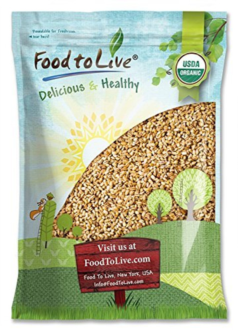 Organic Pearl Barley_ 6 Pounds _ Non_GMO_ Kosher_ Raw_ Vegan Organic Pearl Barley_ 6 Pounds _ Non_GMO_ Kosher_ Raw_ Vegan