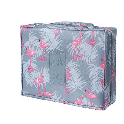 AFSTEE Travel Makeup Bag_ Portable Cosmetic Toiletry Bags_ Large Makeup Case with Zipper for Women and Girls