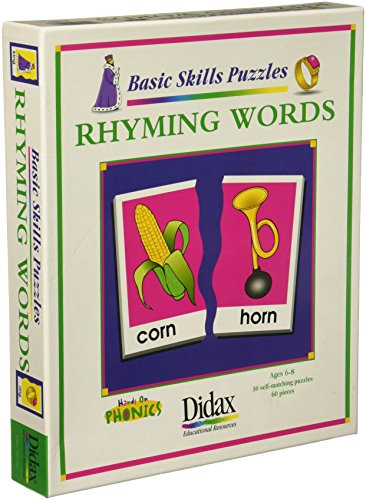 Didax Educational Resources Rhyming Words Matching Puzzle (60 Piece)