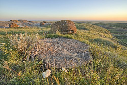 Posterazzi DPI2353446 Sunset Red Rock Coulee Alberta Canada Poster Print_ 18 x 12