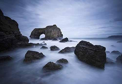 Posterazzi Natural rock arch over the sea County Donegal Ireland Poster Print_  18 x 12