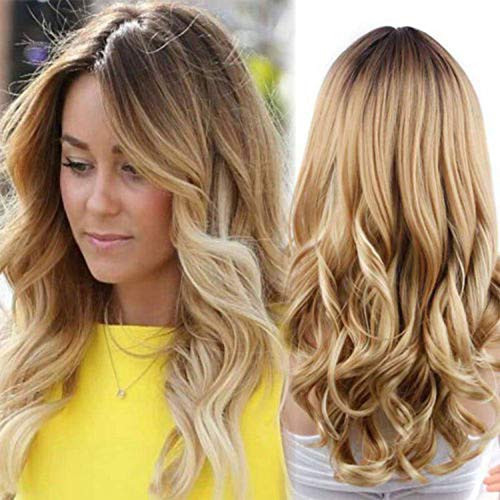 Blonde Curly Wig Female Blonde Wigs for White Women Synthetic Natural Wavy Hair Wigs Blonde Curly Wig Female Blonde Wigs for White Women Synthetic Natural Wavy Hair Wigs