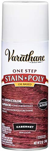 Varathane 243868 Wood Stain  and  Polyurethane Spray_ 12 ounce_ Cabernet
