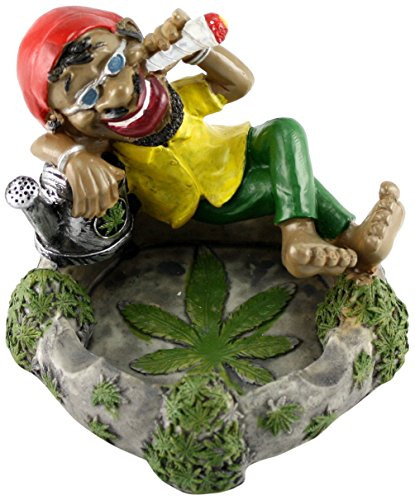 Skyway Jamaican Ashtray Chilling Man Smoking