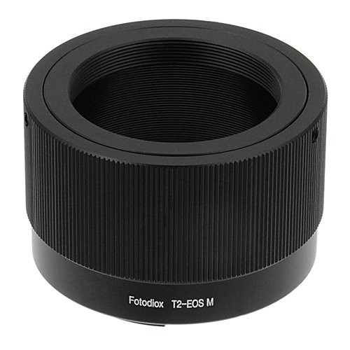 Fotodiox Lens Mount Adapter - T-Mount (T / T-2) Screw Mount SLR Lens to Canon EOS M (EF-M Mount) Mirrorless Camera Body