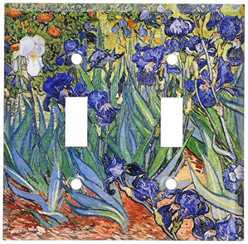 Art Plates - Van Gogh: Irises Switch Plate - Double Toggle Art Plates - Van Gogh: Irises Switch Plate - Double Toggle