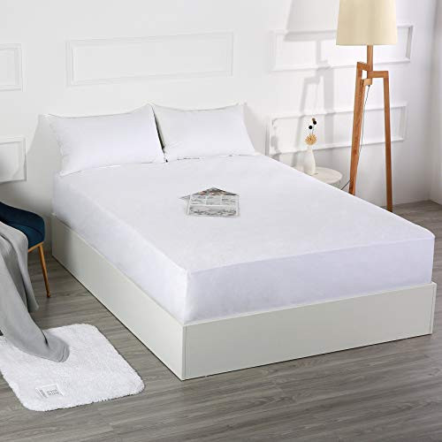 MELODIE DIRECT Twin Size Breathable Mattress Protector Pad Covers_100 percent  Waterproof Cotton Bed Mattress Cover_Deep Pocket  and  Ultra Soft Mattress Protecto MELODIE DIRECT Twin Size Breathable Mattress Protector Pad Covers_100 percent  Waterproof Cotton Bed Mattress Cover_Deep Pocket  and  Ultra Soft Mattress Protecto