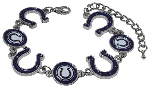 Pro Specialties Group NFL Indianapolis Colts Logo Bracelet