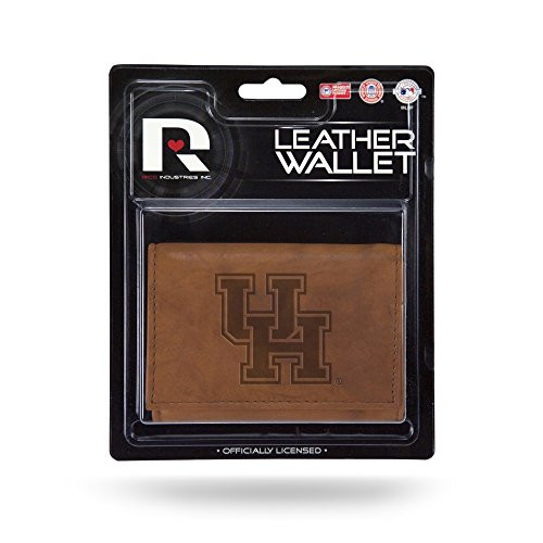 NCAA Rico Industries Leather Trifold Wallet with Man Made Interior_ Houston Cougars NCAA Rico Industries Leather Trifold Wallet with Man Made Interior_ Houston Cougars