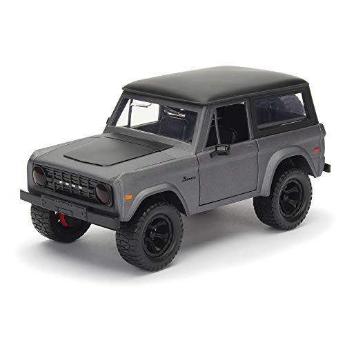 Jada Toys Just Trucks 124 1973 Ford Bronco Die_cast Car Charcoal Grey_ Toys for Kids and Adults Jada Toys Just Trucks 124 1973 Ford Bronco Die_cast Car Charcoal Grey_ Toys for Kids and Adults