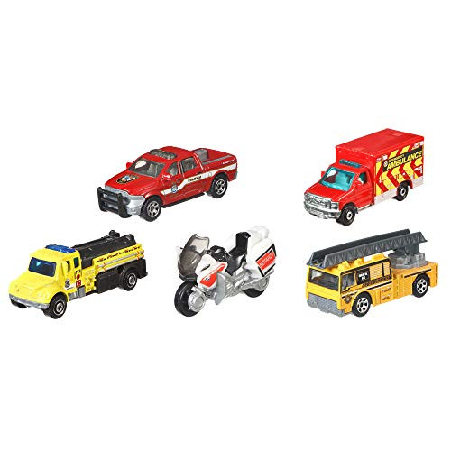 Matchbox Fire Rescue Vehicles_ 5_Pack