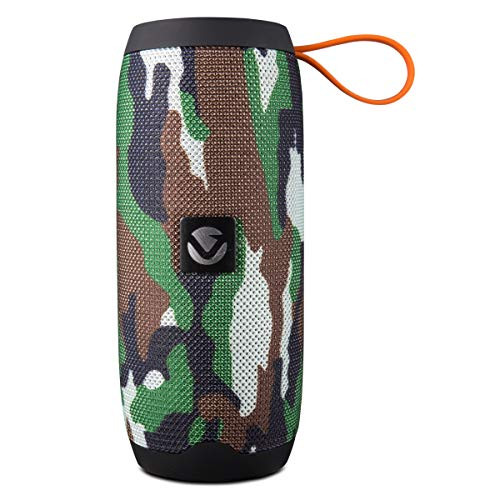Volkano Portable Bluetooth Speaker_ 6_Hour Playtime_ Hands_Free Calling with Built_in Mic_ Immersive Stereo Sound and Bass_ FM Radio_ USB and SD Card
