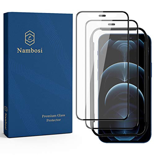 Nambosi Matte Screen Protector for iPhone 12 Pro Max 6_7 inch Anti Glare Fingerprint Resistant Full Tempered Glass FilmEasy to install kit with Dust_